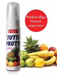 Гель-смазка Tutti-frutti со вкусом тропических фруктов - 30 гр. - Биоритм - купить с доставкой в Сочи