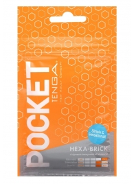 Карманный мастурбатор HEXA-BRICK - Tenga - в Сочи купить с доставкой