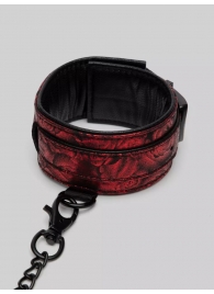 Красно-черные оковы Reversible Faux Leather Ankle Cuffs - Fifty Shades of Grey - купить с доставкой в Сочи
