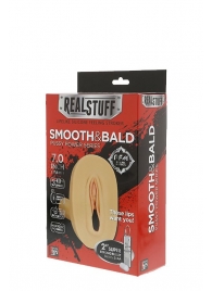 Мастурбатор-вагина с вибрацией и выносным пультом управления REALSTUFF SMOOTH   BALD - Dream Toys - в Сочи купить с доставкой