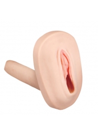 Мастурбатор-вагина с вибрацией и выносным пультом управления REALSTUFF SMOOTH   BALD - Dream Toys - в Сочи купить с доставкой