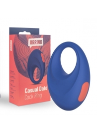 Синее эрекционное кольцо RRRING Casual Date Cock Ring - FeelzToys - в Сочи купить с доставкой
