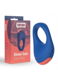 Синее эрекционное кольцо RRRING Dinner Date Cock Ring - FeelzToys - в Сочи купить с доставкой