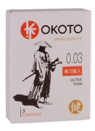 Ультратонкие презервативы OKOTO Ultra Thin - 3 шт. - Sitabella - купить с доставкой в Сочи