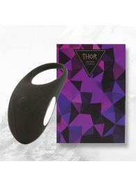 Черное эрекционное виброкольцо Thor Cockring - FeelzToys - в Сочи купить с доставкой