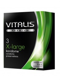 Презервативы увеличенного размера VITALIS PREMIUM x-large - 3 шт. - Vitalis - купить с доставкой в Сочи