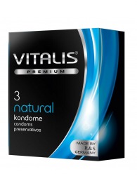 Классические презервативы VITALIS PREMIUM natural - 3 шт. - Vitalis - купить с доставкой в Сочи