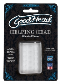 Прозрачный мастурбатор HELPING HEAD - Doc Johnson - в Сочи купить с доставкой