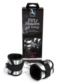 Серо-черные наручники Totally His - Fifty Shades of Grey - купить с доставкой в Сочи