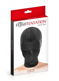 Сплошная маска-шлем с имитацией повязки для глаз - Fetish Tentation - купить с доставкой в Сочи