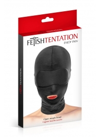 Сплошная маска на голову с прорезью для рта - Fetish Tentation - купить с доставкой в Сочи