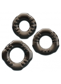 Набор из 3 эластичных дымчатых эрекционных колец - Baile - в Сочи купить с доставкой