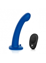 Синяя насадка Remote Control P-Spot G-Spot с черными трусиками - 20 см. - Pegasus - купить с доставкой в Сочи