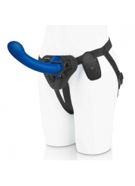 Синяя насадка Remote Control P-Spot G-Spot с черными трусиками - 20 см. - Pegasus - купить с доставкой в Сочи
