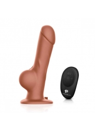 Реалистичный страпон с радиоуправлением Remote Control Realistic - 21 см. - Pegasus - купить с доставкой в Сочи