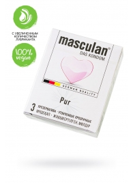 Супертонкие презервативы Masculan Pur - 3 шт. - Masculan - купить с доставкой в Сочи