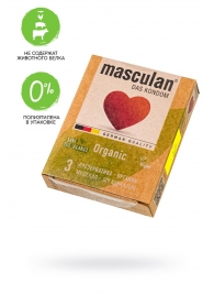Экологически чистые презервативы Masculan Organic - 3 шт. - Masculan - купить с доставкой в Сочи