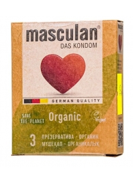 Экологически чистые презервативы Masculan Organic - 3 шт. - Masculan - купить с доставкой в Сочи