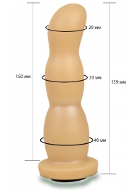 Телесная рельефная насадка Harness - 15,9 см. - LOVETOY (А-Полимер) - купить с доставкой в Сочи