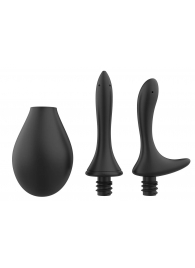 Черный анальный душ Nexus Anal Douche Set с 2 сменными насадками - Nexus Range - купить с доставкой в Сочи