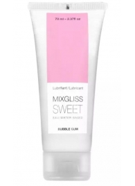 Смазка на водной основе Mixgliss Sweet с ароматом бабл-гам - 70 мл. - Mixgliss - купить с доставкой в Сочи