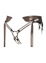 Бронзовый пояс для насадок Desirous Harness - Strap-on-me - купить с доставкой в Сочи