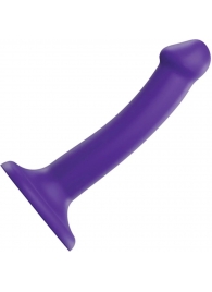 Фиолетовый фаллоимитатор-насадка Strap-On-Me Dildo Dual Density size S - 17 см. - Strap-on-me - купить с доставкой в Сочи