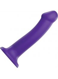 Фиолетовый фаллоимитатор-насадка Strap-On-Me Dildo Dual Density size L - 19 см. - Strap-on-me - купить с доставкой в Сочи