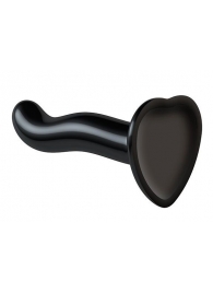 Черный фаллоимитатор-насадка Strap-On-Me P G spot Dildo size S - 16,4 см. - Strap-on-me - купить с доставкой в Сочи