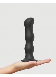 Черная насадка Strap-On-Me Dildo Geisha Balls size XL - Strap-on-me - купить с доставкой в Сочи