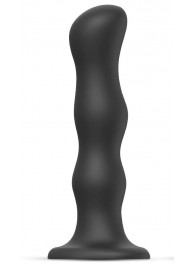 Черная насадка Strap-On-Me Dildo Geisha Balls size XL - Strap-on-me - купить с доставкой в Сочи