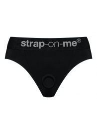 Черные трусики для насадок Heroine Lingerie Harness - size M - Strap-on-me - купить с доставкой в Сочи