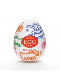 Мастурбатор-яйцо Keith Haring EGG STREET - Tenga - в Сочи купить с доставкой
