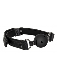 Черный кляп-шарик BALL GAG DIAMOND - Dream Toys - купить с доставкой в Сочи