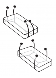 Фиксаторы для кровати WRAPAROUND MATTRESS RESTRAIN - Pipedream - купить с доставкой в Сочи