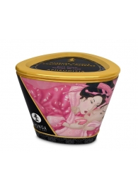 Массажная свеча Rose Petals с ароматом розы - 170 мл. - Shunga - купить с доставкой в Сочи