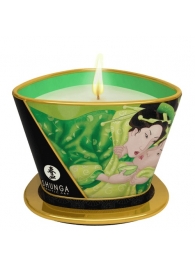 Массажная свеча Exotic Green Tea с ароматом зелёного чая - 170 мл. - Shunga - купить с доставкой в Сочи