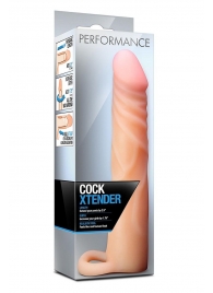 Телесная насадка на пенис Cock Xtender - 17,7 см. - Blush Novelties - в Сочи купить с доставкой