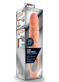 Телесная насадка на пенис 9 Inch Cock Sheath Extender - 22,2 см. - Blush Novelties - в Сочи купить с доставкой