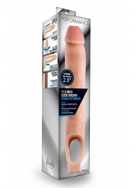 Телесная насадка на пенис 11.5 Inch Cock Sheath Penis Extender - 29,2 см. - Blush Novelties - в Сочи купить с доставкой