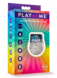 Фиолетовое эрекционное виброкольцо Pleaser Rechargeable C-Ring - Blush Novelties - в Сочи купить с доставкой