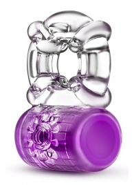 Фиолетовое эрекционное виброкольцо Pleaser Rechargeable C-Ring - Blush Novelties - в Сочи купить с доставкой