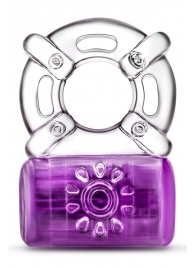 Фиолетовое эрекционное виброкольцо One Night Stand Vibrating C-Ring - Blush Novelties - в Сочи купить с доставкой