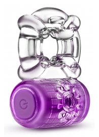 Фиолетовое эрекционное виброкольцо One Night Stand Vibrating C-Ring - Blush Novelties - в Сочи купить с доставкой