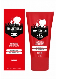 Пролонгирующий лубрикант Numbing CBD from Amsterdam - 50 мл. - Shots Media BV - купить с доставкой в Сочи