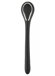 Черный гибкий уретральный стимулятор с вибрацией Vibrating Bendable Dilator - 13,5 см. - Orion - купить с доставкой в Сочи
