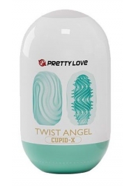 Бирюзовый мастурбатор-яйцо Twist Angel - Baile - в Сочи купить с доставкой
