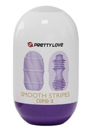 Сиреневый мастурбатор-яйцо Smooth Stripes - Baile - в Сочи купить с доставкой