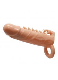 Телесная удлиняющая насадка Penis Sleeve Emmitt - 17 см. - Baile - в Сочи купить с доставкой