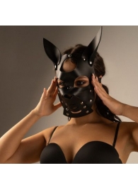 Черная маска  Собака  с ушками - Crazy Handmade - купить с доставкой в Сочи